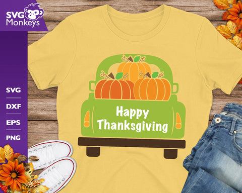 Happy Thanksgiving Truck Svg, Fall Truck Svg SVG SvgMonkeys 