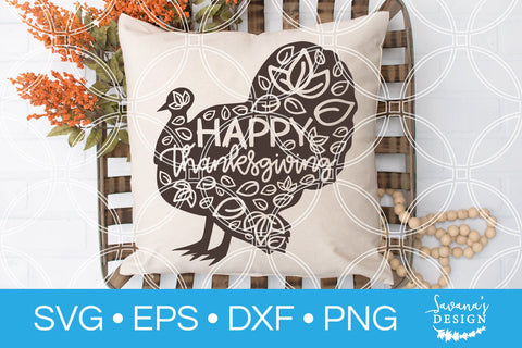 Happy Thanksgiving Turkey SVG SVG SavanasDesign 