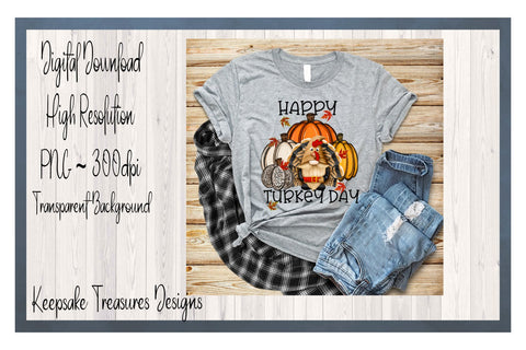 Happy Turkey Day, Boy Gnome Turkey, Png Sublimation Design Sublimation Keepsake Treasures Designs LLC. 