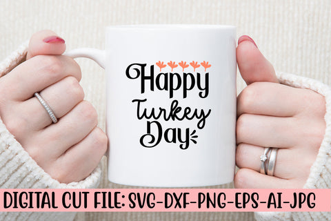 Happy Turkey Day SVG Cut File SVG Syaman 