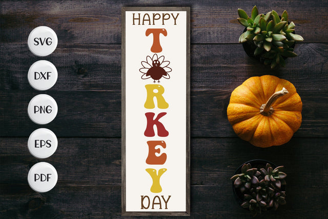 Happy Turkey Day SVG | Porch Sign SVG SVG CraftLabSVG 
