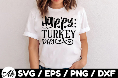 Happy turkey day svg SVG akazaddesign 