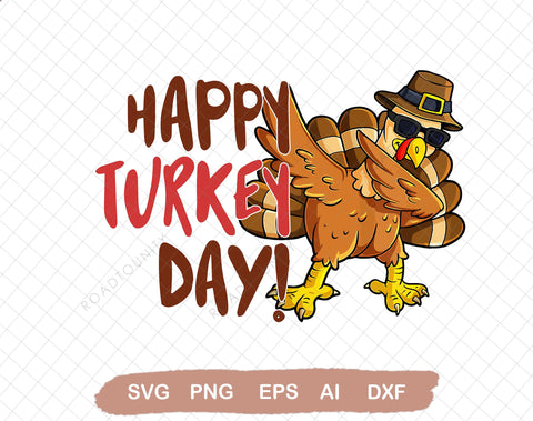 Happy Turkey Day svg, Thanksgiving svg, Turkey Day svg, Squad svg, dxf, png, eps, Thanksgiving, Cut File, Cricut, Silhouette SVG DiamondDesign 