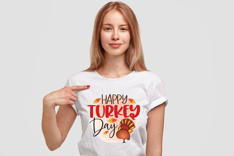 Happy Turkey Day | Thanksgiving PNG Sublimation Sublimation CraftLabSVG 