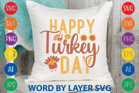 Happy Turkey Day, Thanksgiving SVG SVG Rafiqul20606 