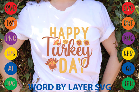 Happy Turkey Day, Thanksgiving SVG SVG Rafiqul20606 