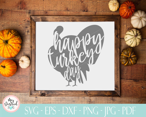 Happy Turkey SVG, Pie And Football SVG, thanksgiving svg, autumn svg, cricut craft, turkey png, gather svg, gobble svg, grateful svg, cricut SVG MyDesiredSVG 