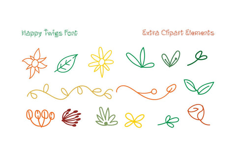 Happy Twigs Font yumnatype 