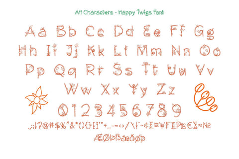 Happy Twigs Font yumnatype 