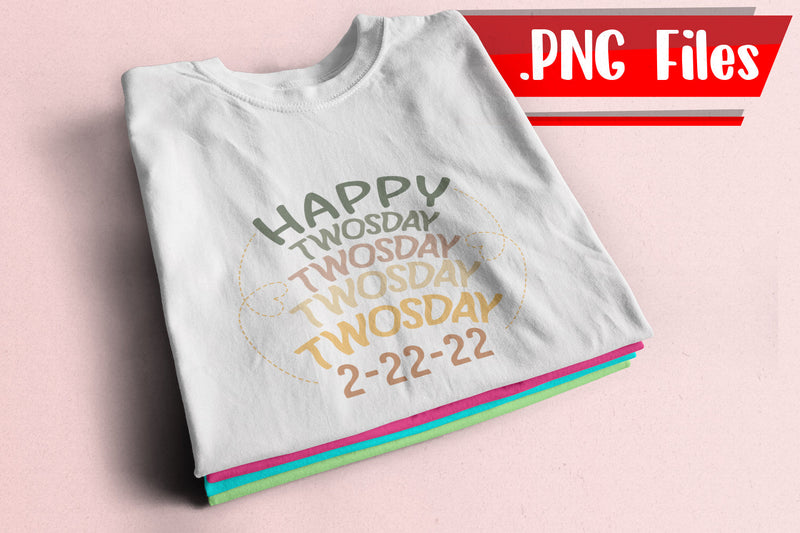Happy Twosday 2 Sublimation PNG Files Sublimation zafrans studio 