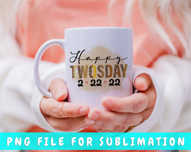 Happy Twosday PNG File For Sublimation Sublimation HappyDesignStudio 