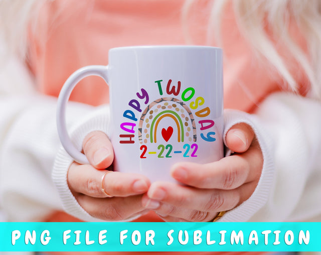 Happy Twosday PNG File For Sublimation Sublimation HappyDesignStudio 