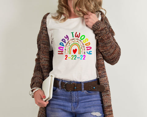 Happy Twosday PNG Files For Sublimation, Twosday PNG Designs, Twosday Shirt PNG, Twosday Mug PNG Sublimation HappyDesignStudio 