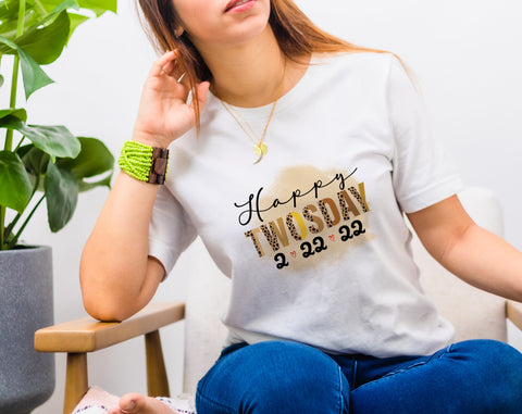 Happy Twosday PNG Files For Sublimation, Twosday PNG Designs, Twosday Shirt PNG, Twosday Mug PNG Sublimation HappyDesignStudio 