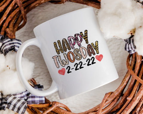 Happy Twosday PNG Files For Sublimation, Twosday PNG Designs, Twosday Shirt PNG, Twosday Mug PNG Sublimation HappyDesignStudio 