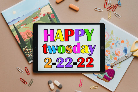 Happy Twosday Sublimation PNG I 2-22-22 February Twosday Sublimation Happy Printables Club 