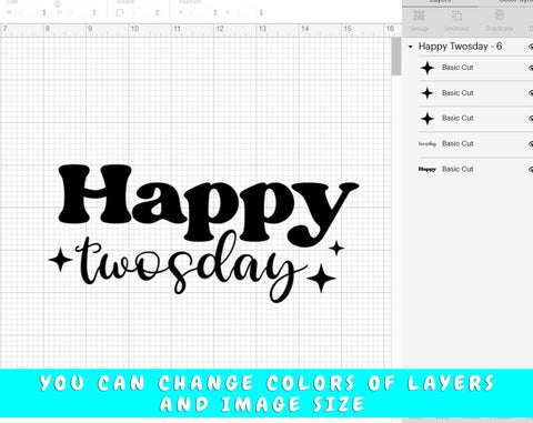 Happy Twosday SVG, 22 February 2022 SVG Cut File, Twosday SVG SVG HappyDesignStudio 