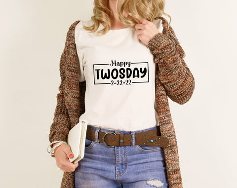 Happy Twosday SVG, 22 February SVG Cut File SVG HappyDesignStudio 