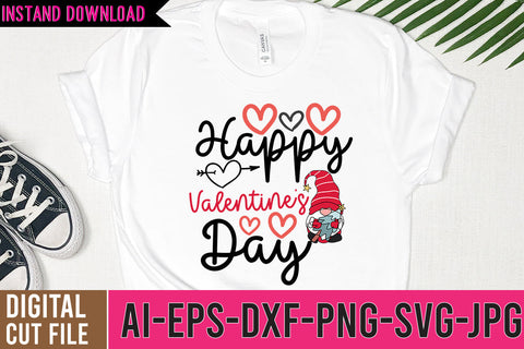 Happy Valenine's Day SVG Design,Gnome SVG Bundle ,Gnome SVG Cut Files SVG BlackCatsMedia 