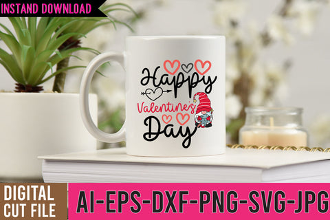 Happy Valenine's Day SVG Design,Gnome SVG Bundle ,Gnome SVG Cut Files SVG BlackCatsMedia 