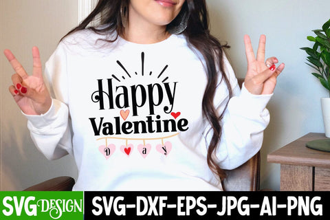 Happy Valentine Day SVG Cut File SVG BlackCatsMedia 