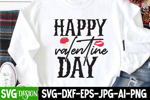 Happy Valentine Day SVG Cut File, Valentine's Day SVG Cut File SVG BlackCatsMedia 