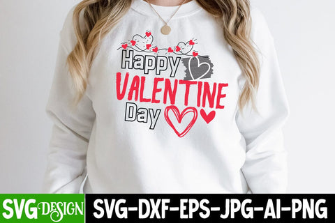 Happy Valentine Day SVG Cut File, Valentine's Day SVG Cut File SVG BlackCatsMedia 