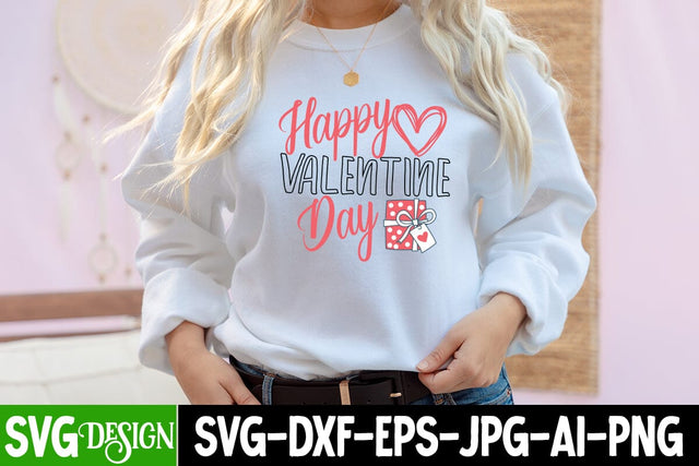 Happy Valentine Day SVG Cut File, Valentine's Day SVG Cut File SVG BlackCatsMedia 