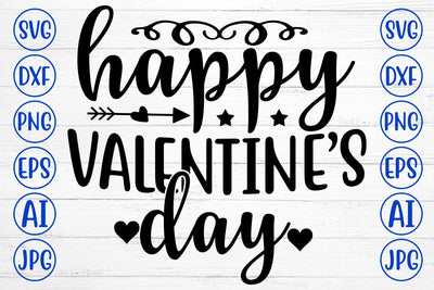 Happy Valentine is Day SVG Design SVG Syaman 