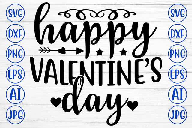 Happy Valentine is Day SVG Design SVG Syaman 