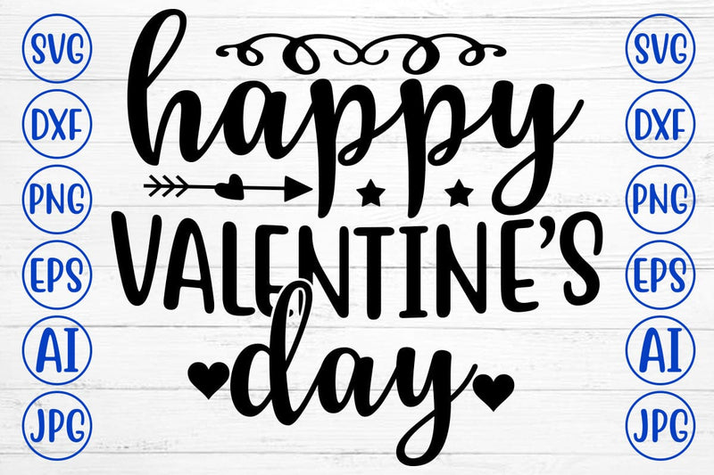 Happy Valentine is Day SVG Design SVG Syaman 