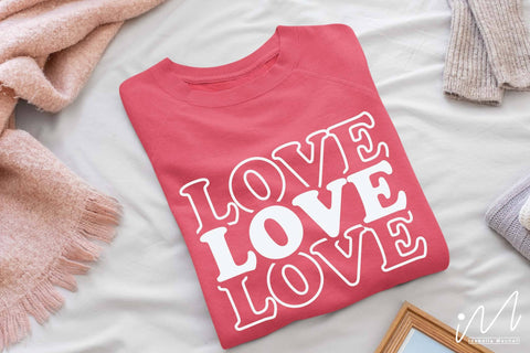 Happy Valentine svg bundle, Happy valentine t shirt svg, Valentine cricut, papa's little valentine, love svg SVG Isabella Machell 