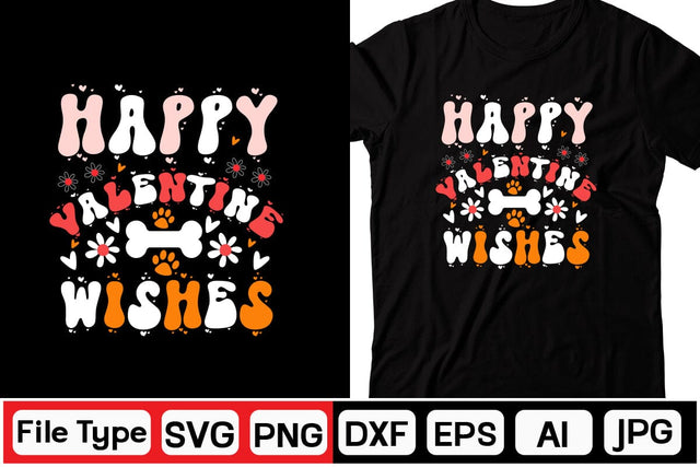 Happy Valentine Wishes Retro SVG SVGs,Quotes and Sayings,Food & Drink,On Sale, Print & Cut SVG DesignPlante 503 