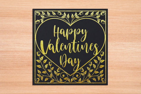 Happy Valentines Card SVG 1 SVG Slim Studio 