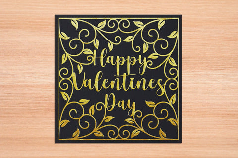 Happy Valentines Card SVG 9 SVG Slim Studio 