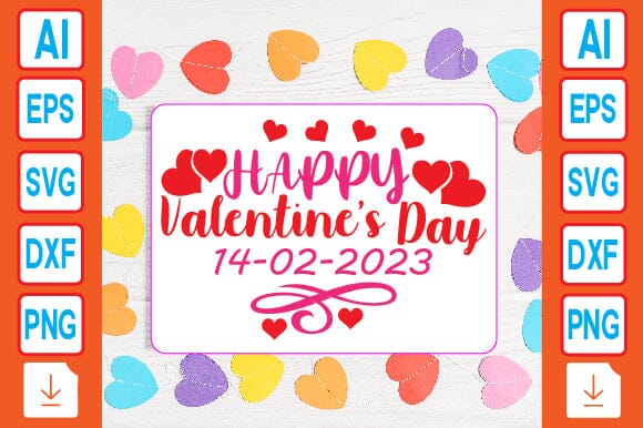 Happy Valentine’s Day 14-02-2023 SVG Craftlabsvg24 