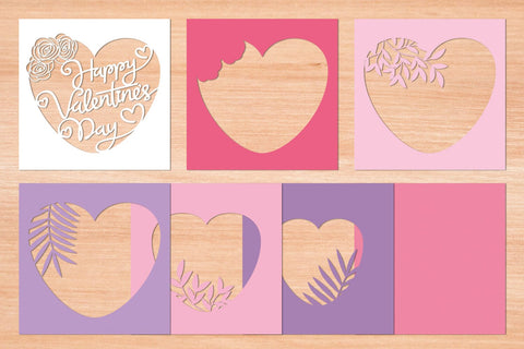 Happy Valentines Day - 3D Layered Paper Cut SVG SVG Slim Studio 