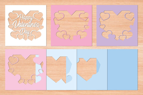 Happy Valentines Day 8 - 3D Layered Paper Cut SVG SVG Slim Studio 