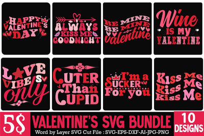 Happy Valentine's Day Bundle, Sublimation Bundle ,Valentine Day Sublimation Design, Valentine Day PNG , Valentines Svg Mega Bundle. Valentine's Day Svg Bundle. Valentine Quotes Svg. Funny Valentine's SVG BlackCatsMedia 