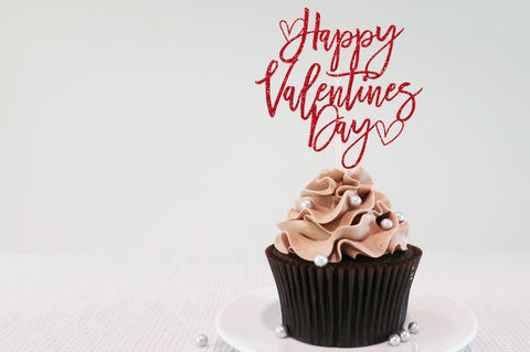 Happy Valentine's Day Cake Topper SVG Sublimation Pickled Thistle Creative 