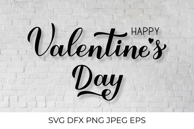 Happy Valentine’s Day calligraphy lettering SVG LaBelezoka 