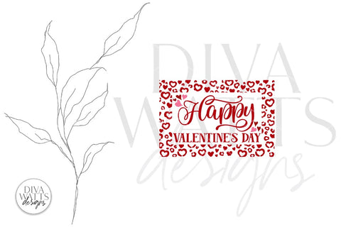 Happy Valentine's Day Doormat SVG | Leopard Hearts Design SVG Diva Watts Designs 