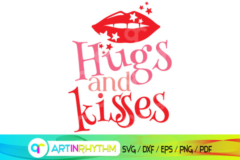 happy valentine's day, hugs and kisses svg, valentines shirt SVG Artinrhythm shop 