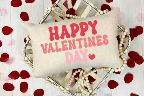 Happy Valentines Day I Groovy Valentines Day SVG I Valentine SVG Happy Printables Club 