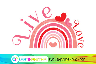 happy valentine's day, live svg, love svg, valentines svg SVG Artinrhythm shop 