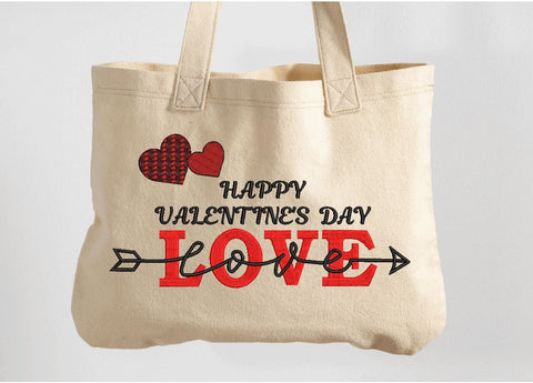 Happy Valentine's Day Machine Embroidery Design Embroidery/Applique DESIGNS Canada Embroidery 