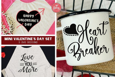 Happy Valentine's Day Mini SVG Design Bundle SVG So Fontsy Design Shop 