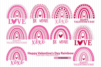 happy valentine's day Rainbow Bundle SVG shah alam 