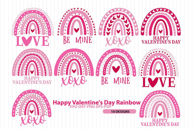 happy valentine's day Rainbow Bundle SVG shah alam 