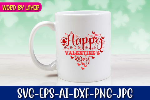 Happy Valentine's Day Retro Valentine's Day Design SVG Blessedprint 